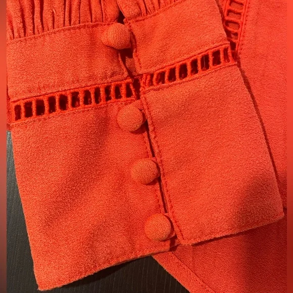 Free People Vintage Blouse with Bow Neckline *Like New*. Size S - Picture 6 of 8